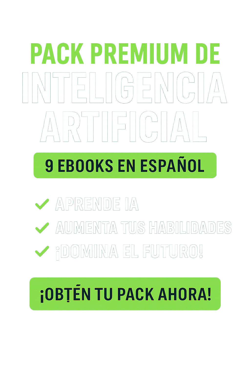 Pack Premium de Inteligencia Artificial – 9 Ebooks en Español
