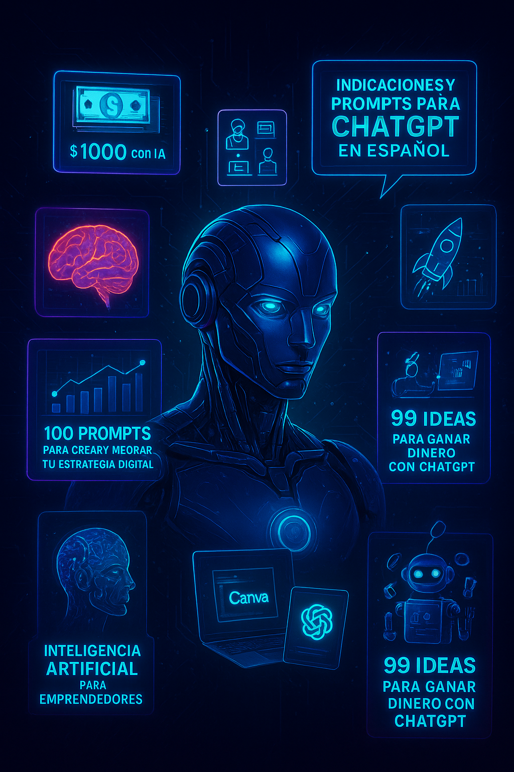Pack Premium de Inteligencia Artificial – 9 Ebooks en Español